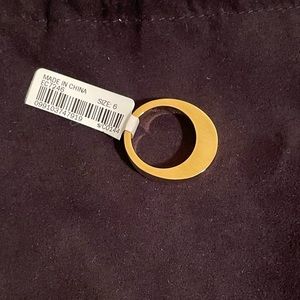 J. Crew - Gold plate dome ring